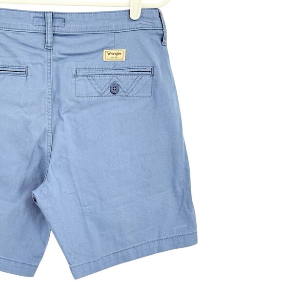 Wrangler Men's Regular Fit Medium Stretch Blue Shorts Size 30 Inseam 7" NWT - Picture 4 of 11